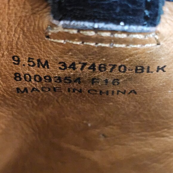 Frye Leather Ankle 3" Pull- on Heel Boot Black 3474670-BLK Women's Size 9.5M - Picture 14 of 14